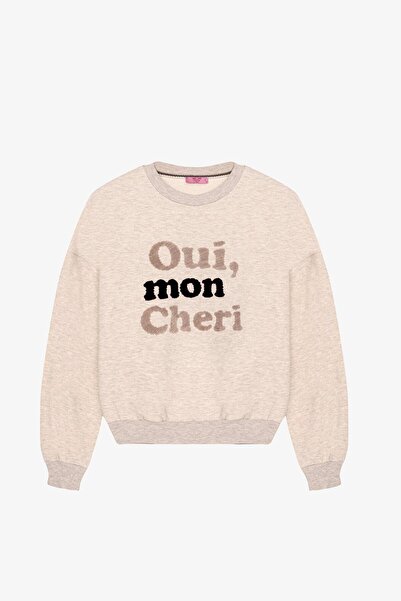 Shoe Box By Quzu Quzu Embroidery Detailed Sweatshirt