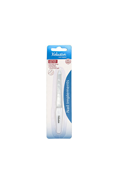 Xcluzive Sapphire N.File-Mdm W/Plastic Hndl*