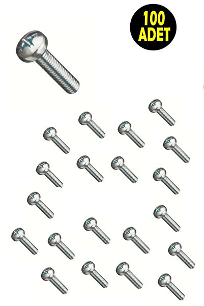 usin 100 ADET M6 x 16mm Yıldız Silindir Başlı Dayanıklı Çiko Kaplama ( YSB ) ...