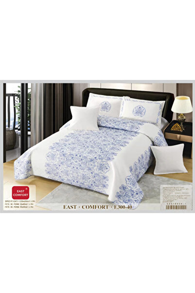 FIONNA.RO 5 Piece Velvet Duvet Cover Set - Royal Blue