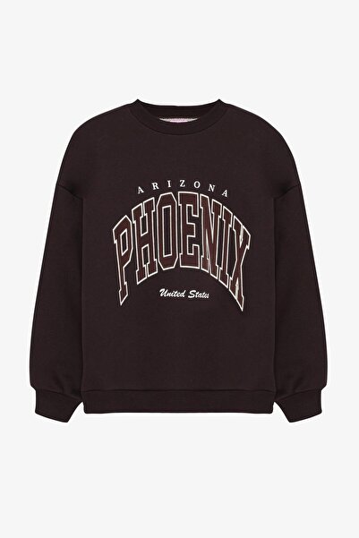 Shoe Box By Quzu Quzu 01242 Arizona Printed Oversize Women's Sweatshirt