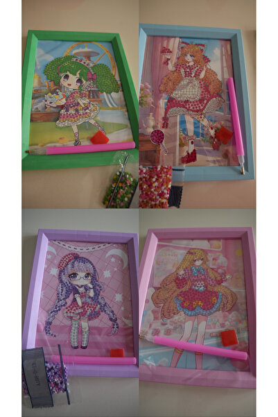 azraaccesoryy Kendin yap DIY Elmas Goblen Mozaik Yapıştırma Kendinden Yapışka...