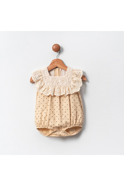 Coolimino Lace-Collared Baby Girl Jumpsuit