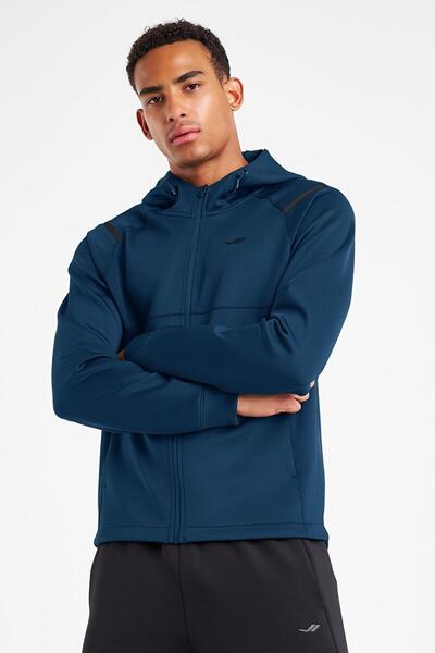 Lescon 25Ntes001163 Men's Zippered Hooded Sweatshirt