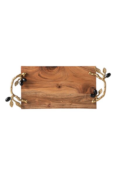 Mudo Concept OLIVE AHŞAP DEKORATİF TEPSİ 50X20X6CM