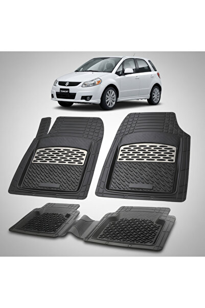 TEAMCAR Πατάκια δαπέδου Suzuki SX4 1 Συμβατά Hatchback 2006-2014 | Ασημί