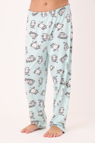 Simmy Kids Kız Çocuk Kedi Figürlü Pijama Tek Alt
