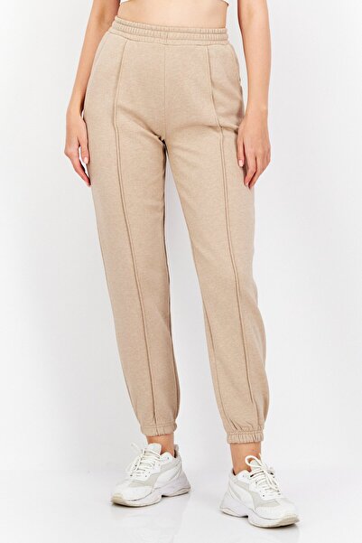 Don't Call Me Jennyfer Women Regular Fit Plain Jogger Pants, Beige