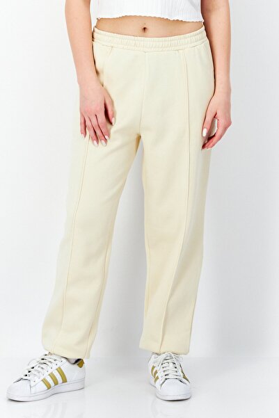 Don't Call Me Jennyfer Women Regular Fit Solid Fleece Jogger Sweatpants, Sand