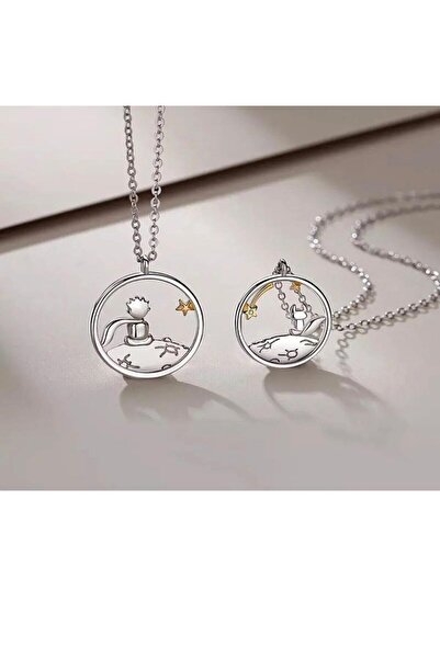 Yuchicly Best Friends Duo Necklace with Little Prince and Fox Figures – Symbo...