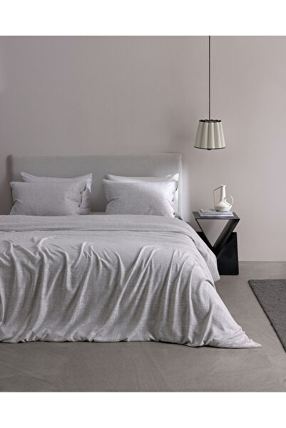 Madame Coco Valenza Double Cotton Jacquard Duvet Cover Set - Gray