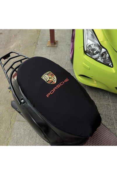 Vemaks Oto Aksesuar Patterned Printed Combed Cotton Motorcycle Seat Cover