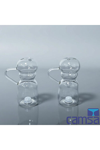 Queen’s Kitchen 2-Piece Salt Shaker with Glass Handle (10 cm)