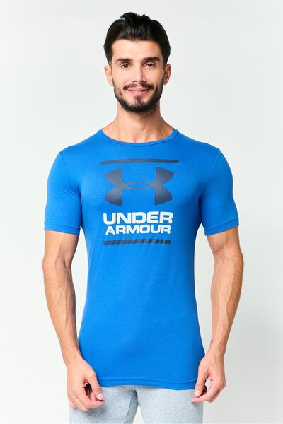 Under Armour Men Loose Fit Short Sleeve Outdoor T-Shirt, Blue