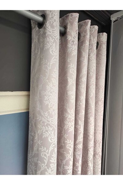 Evcimenhome Rustic Curtain (Lined) Jacquard Fabric. Eyelet Metal Ring 170Cmx2...