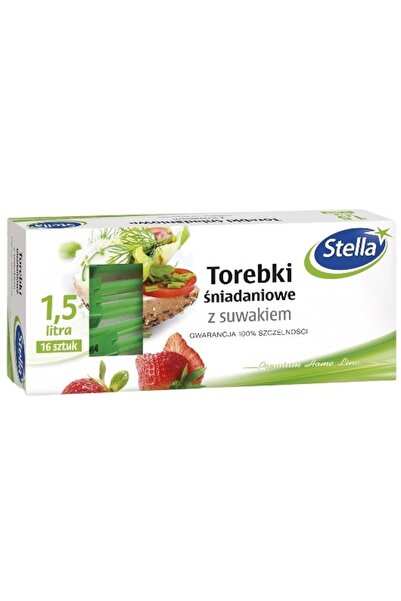 Stella Set 5 x 16 Pungi Alimentare cu Fermoar, Stella, 1.5 l