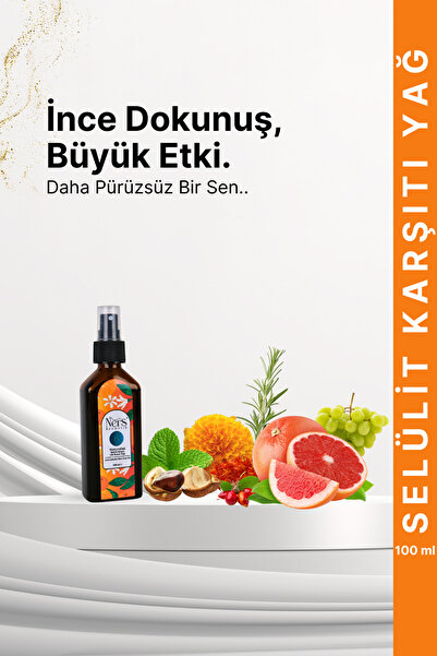 Selülit Karşıtı Yoğun Bakım Yağı – Kafein & Gotu Kola İçeren Sıkılaştırıcı Masaj Yağı
