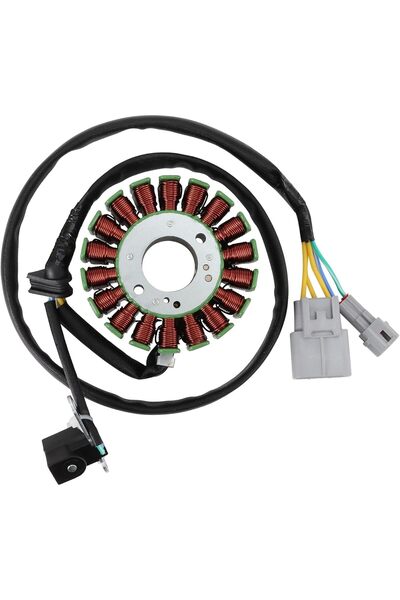 WOOSTAR Înlocuitor magneto stator cu 18 bobine și 5 fire pentru motocicleta V...