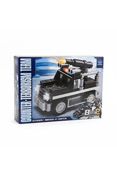 GNR Market Set de joc de construcții, vehicul de poliție, 93 de piese, culoar...