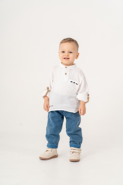 JNF kids Baby Boy & Child Holiday Long Sleeve Stylish Shirt and Pants Set