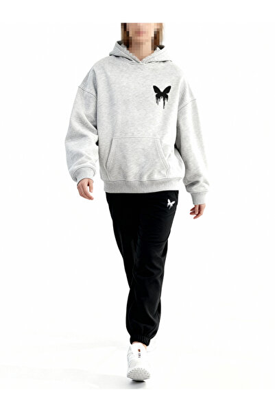 EFFRENATU Livo Women's Tracksuit Set Hooded Oversize Sweatshirt and Jogger Bo...