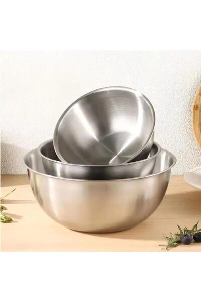 Winsor 3pcs Mixing Bowl Set – Stainless Steel Nesting Bowls for Cooking | Bak...