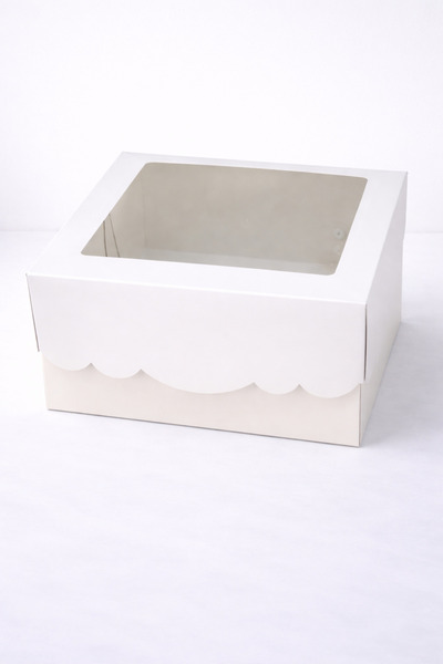 Ege Concept Life Oyma Desenli ve Asetat Pencereli Pasta Kutusu 25x25x14 cm |P...