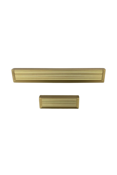 System 9060 Line-Çizgili Kulp Altın Saten Renk Tek Adet 512 mm