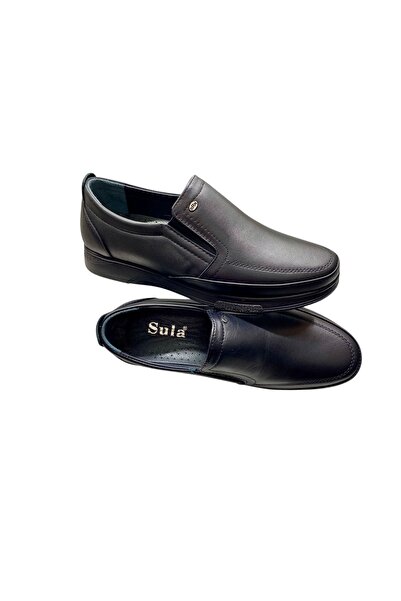 SULA Men's Inner and Outer Leather Polyurethane Sole Laceless Summer Casual S...