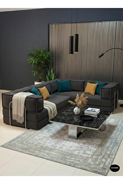 COLORMİX Modern L Koltuk Köşe Takımı - Tamamen Sünger Rahat Oturum - Modüler ...