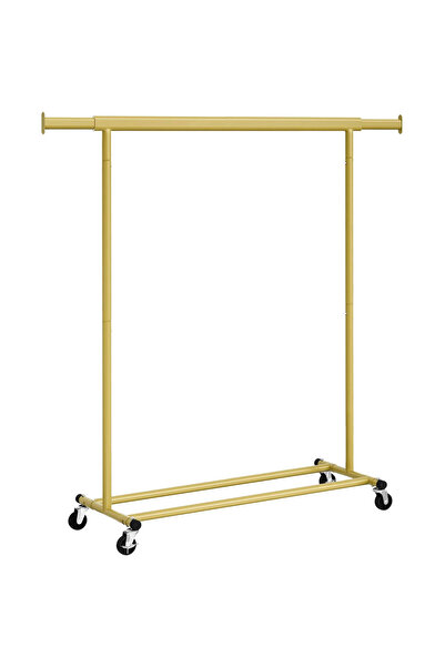 SONGMICS Clothes rack with extendable top rail, on wheels, width adjustable, ...