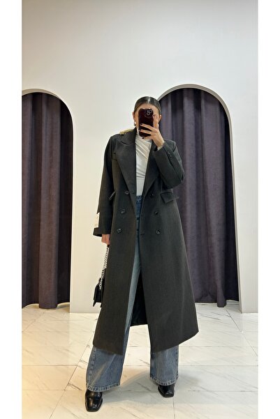 MERVENS Oversize Uzun Kaşe Kaban