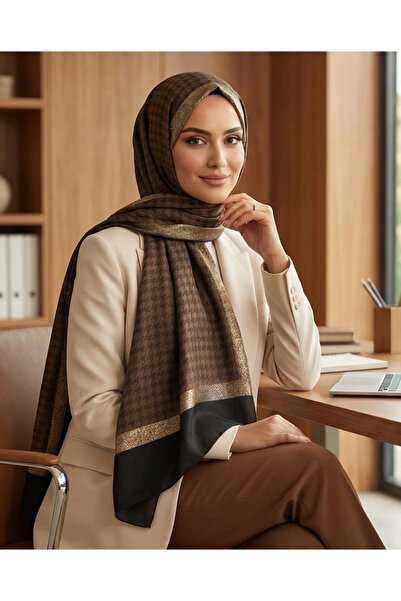 Arwella TÜL DETAYLI SİMLİ ŞAL