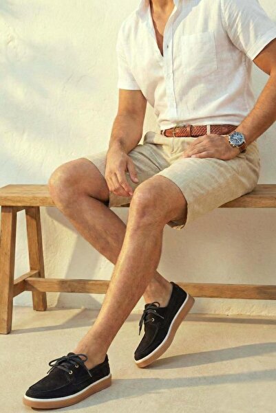 DETECTOR Pantofi casual pentru bărbați din piele naturală și piele întoarsă -...