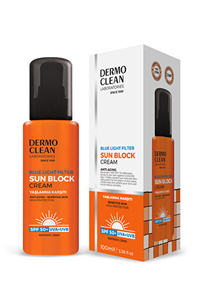 Dermo Clean BLUE LIGHT FILTER SUN BLOCK CREAM 100 ML