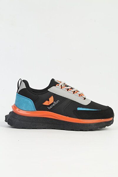 Benetton Bn-11132 Pantofi sport din material textil pentru femei KSİYAH