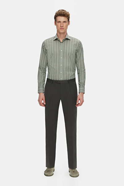 Vakko ÇİZGİLİ DESENLİ SPOR GÖMLEK