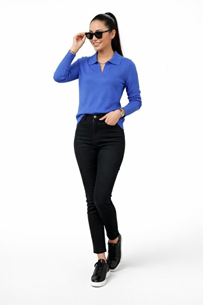 tevhid triko gömlek yaka triko bluz