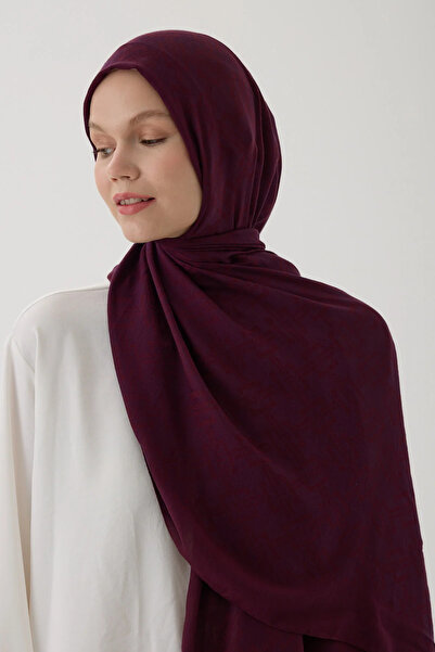 Zeta Group Îmbrăcăminte hijab pentru femei, sezonieră, culoare burgundă, șal ...