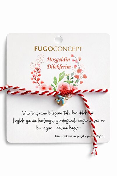 FUGO CONCEPT 2’li/TEKLİ Kırlangıç Figürlü Marteniçka Bileklik Seti – Bahar Di...