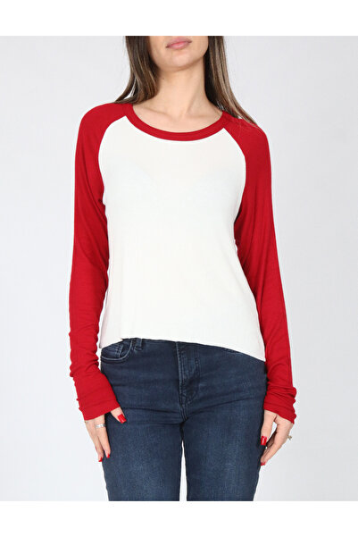Evendi Blouse, White/Red