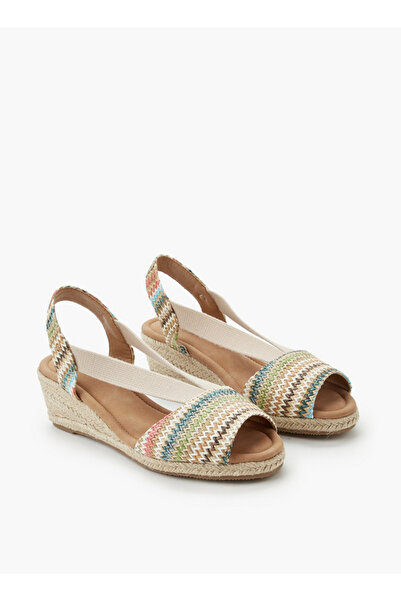 Peppermint Women Textured Wedge Heel Sandals