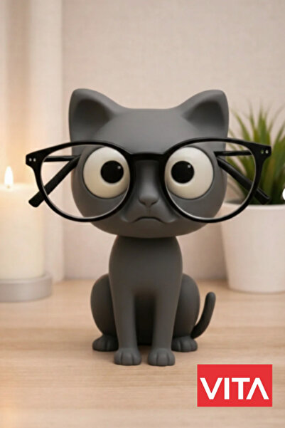 glowify prime glowify prime Cute Black Cat Glasses Stand Decorative Eyeglass ...