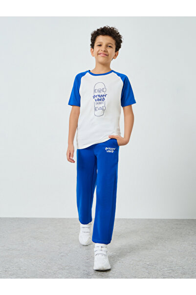 Styli Teen Boys Color Block T-Shirt and Joggers Set