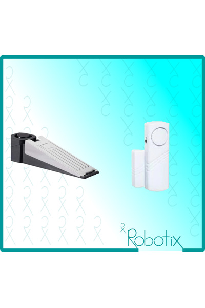 Robotix Alarmlı Kapı Takozu + Beyaz Kapı Pencere Alarmı