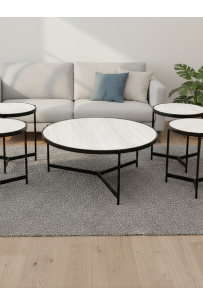 BEC1 Modern 5-piece serving table set - elegant Turkish design