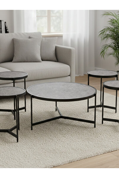 BEC1 Modern 5-piece serving table set - elegant Turkish design