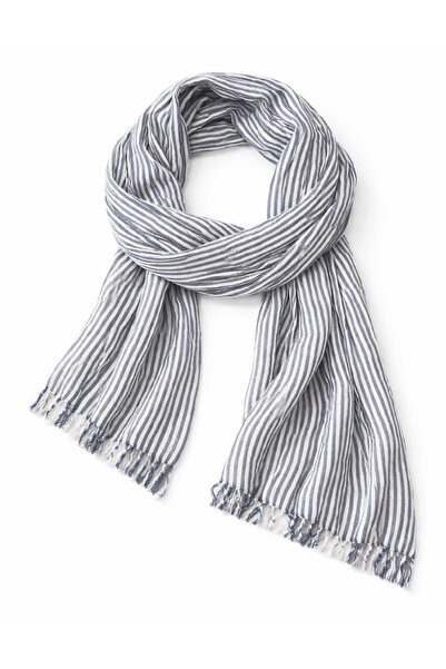 Evendi Scarf, White/blue