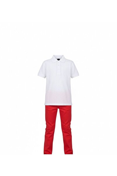 Zeta Group Costum pentru băieți: pantaloni roșii și tricou alb - ILC2.KILRMPI...