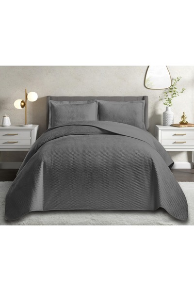 YÜNTEKS New Generation Nubuck Summer - Winter Modern Luxury Bedspread, Pollen...